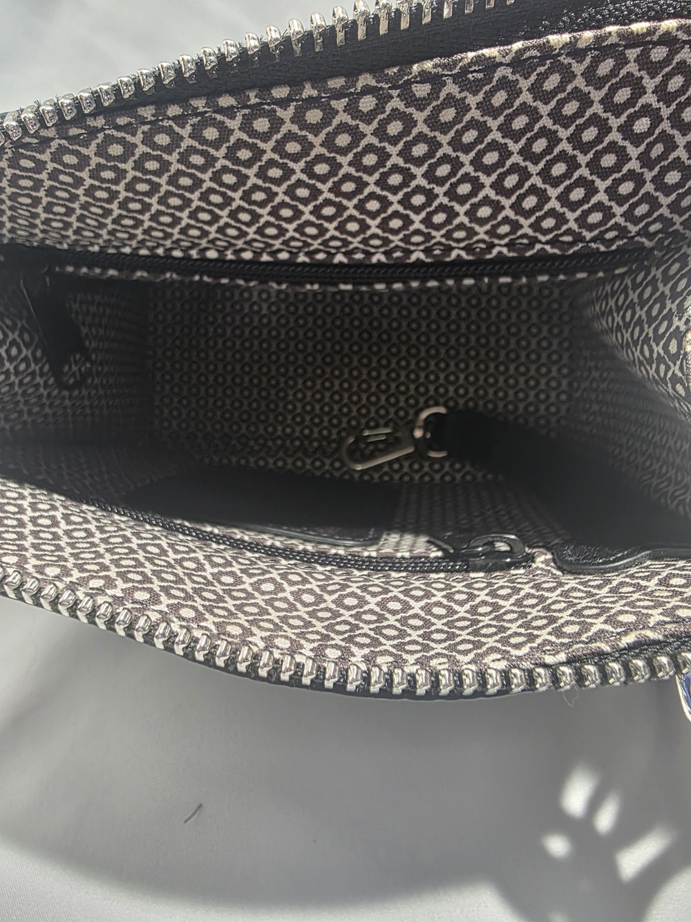 Gigi Mini Cross Body Bag Black Interlok H15913 W/Papers - Picture 12 of 15